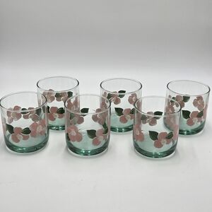 6 pcs Garland Blush by Pfaltzgraff × Libbey Vintage
